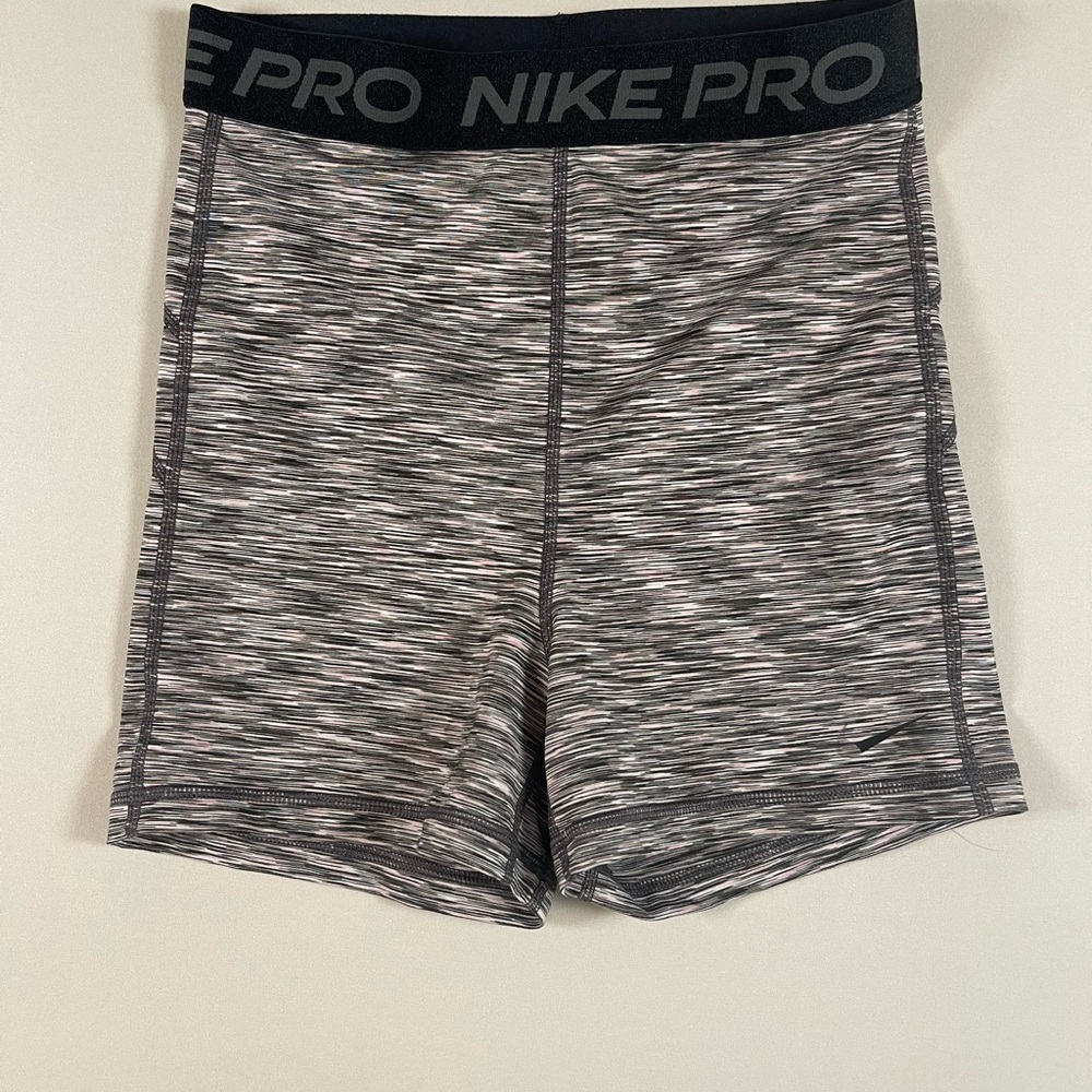 Nike Pro Striped Gray Shorts
